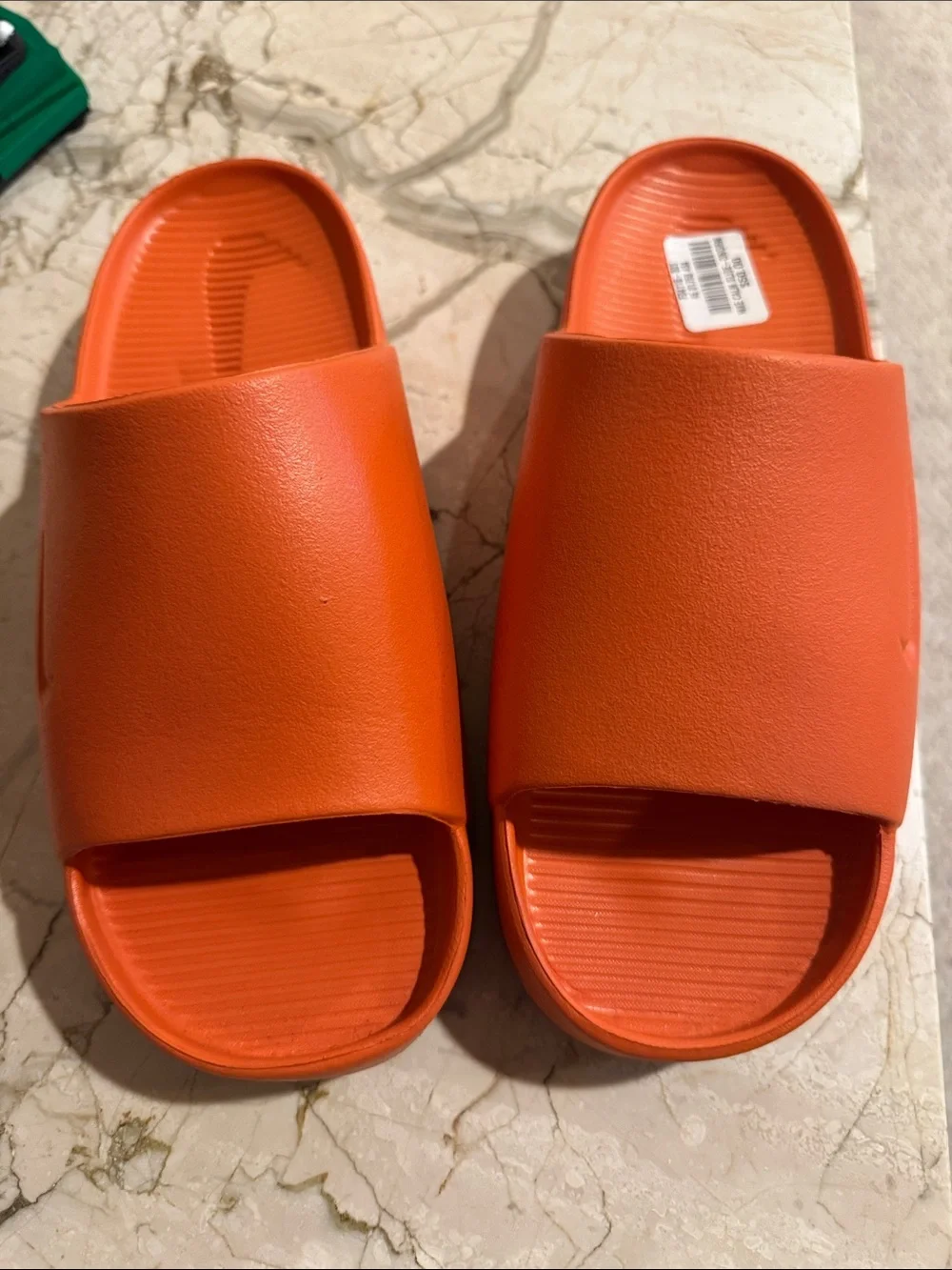 Nike Orange Cushioned Slide Sandals Men 8, Women 9 BRAND NEW NEVER WORN